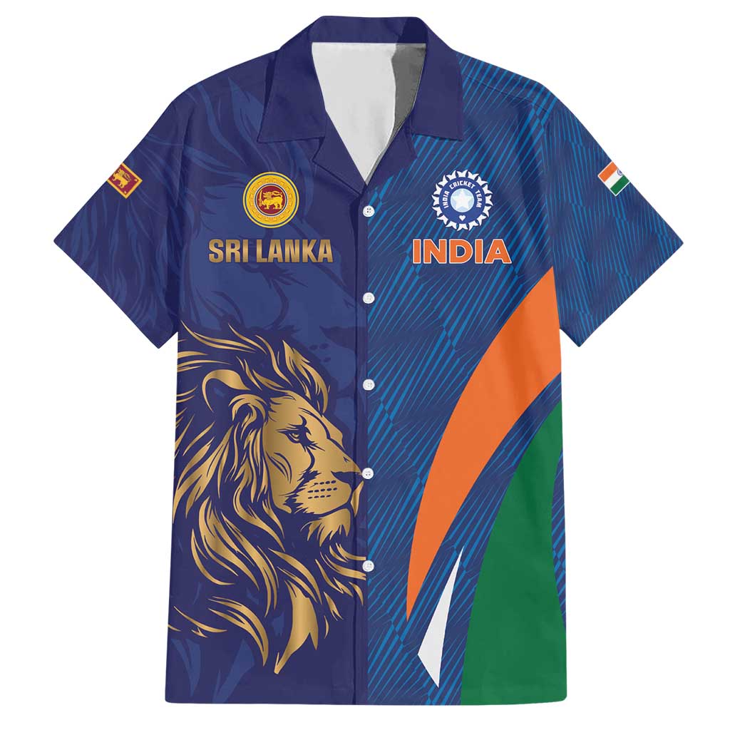Custom Cricket India Vs Sri Lanka Hawaiian Shirt Simple Style - Wonder Print Shop