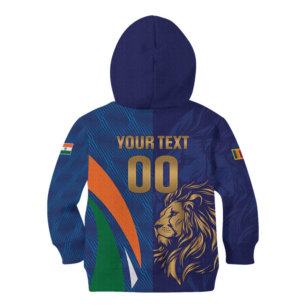 Custom Cricket India Vs Sri Lanka Kid Hoodie Simple Style - Wonder Print Shop