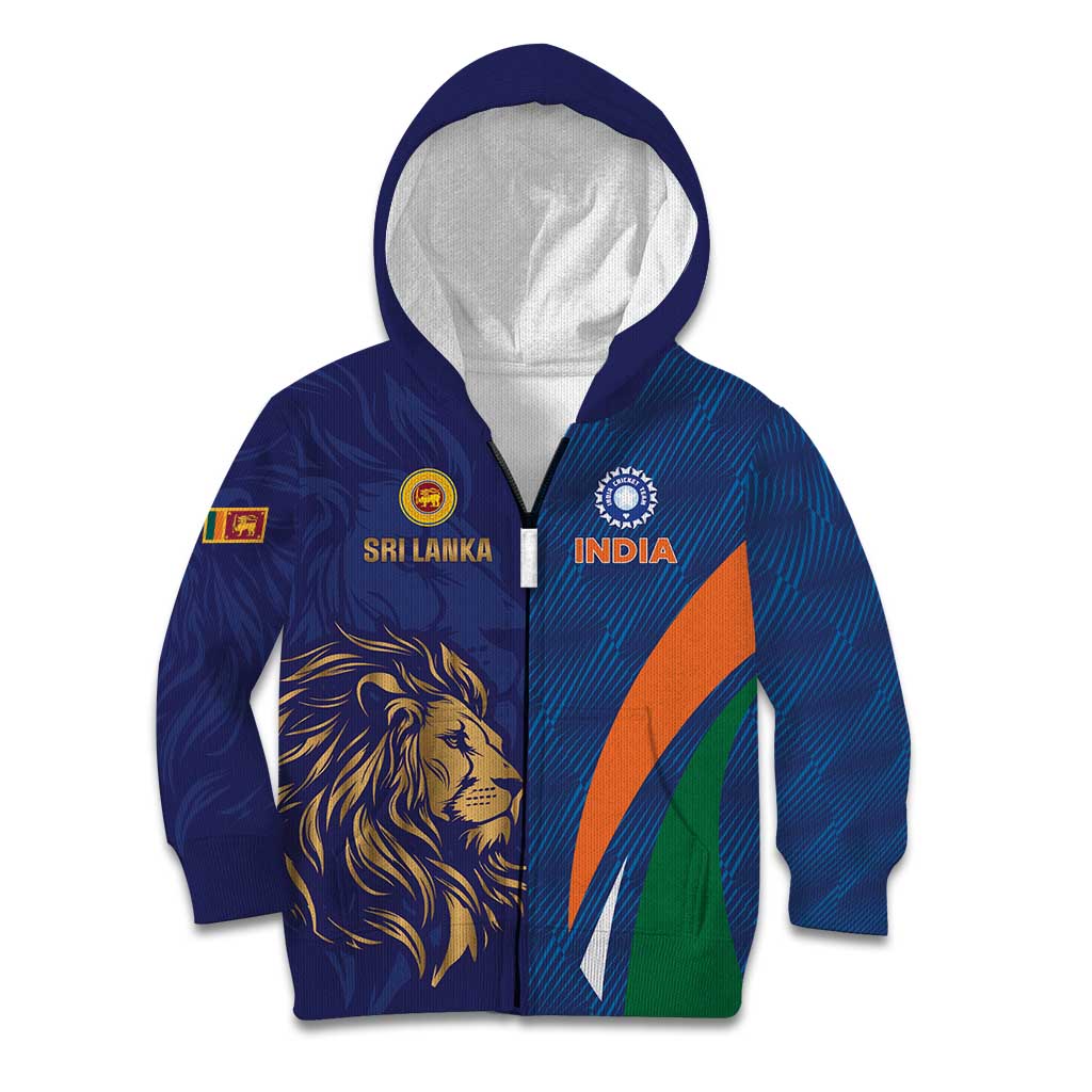 Custom Cricket India Vs Sri Lanka Kid Hoodie Simple Style - Wonder Print Shop