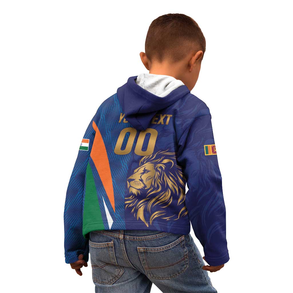Custom Cricket India Vs Sri Lanka Kid Hoodie Simple Style - Wonder Print Shop