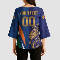 Custom Cricket India Vs Sri Lanka Kimono Sleeve Blouse Simple Style - Wonder Print Shop