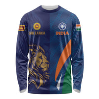 Custom Cricket India Vs Sri Lanka Long Sleeve Shirt Simple Style - Wonder Print Shop