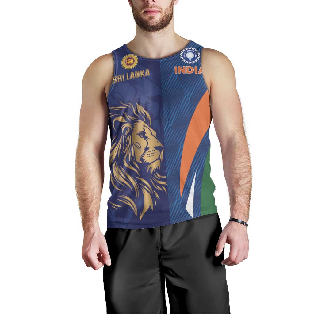 Custom Cricket India Vs Sri Lanka Men Tank Top Simple Style - Wonder Print Shop