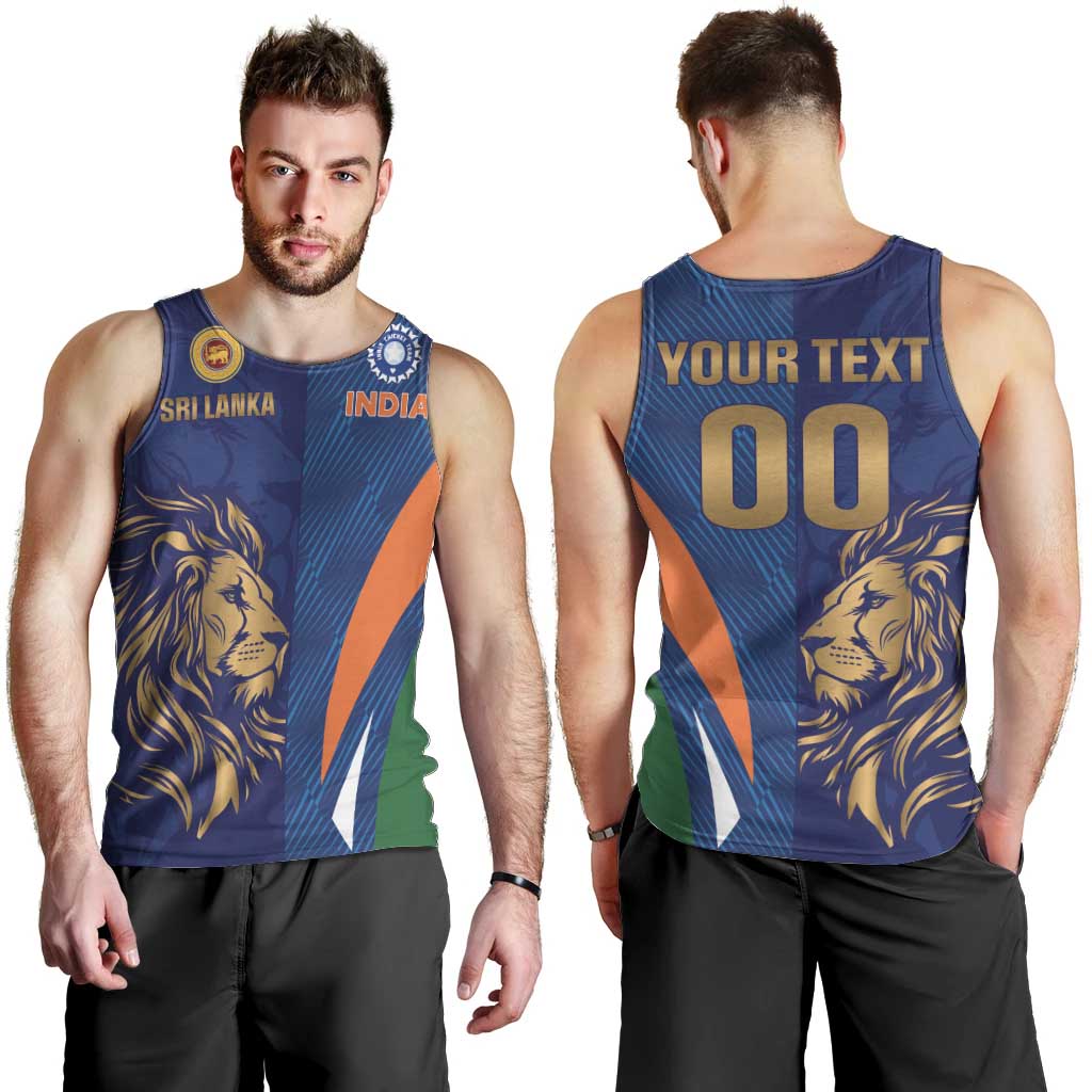 Custom Cricket India Vs Sri Lanka Men Tank Top Simple Style - Wonder Print Shop