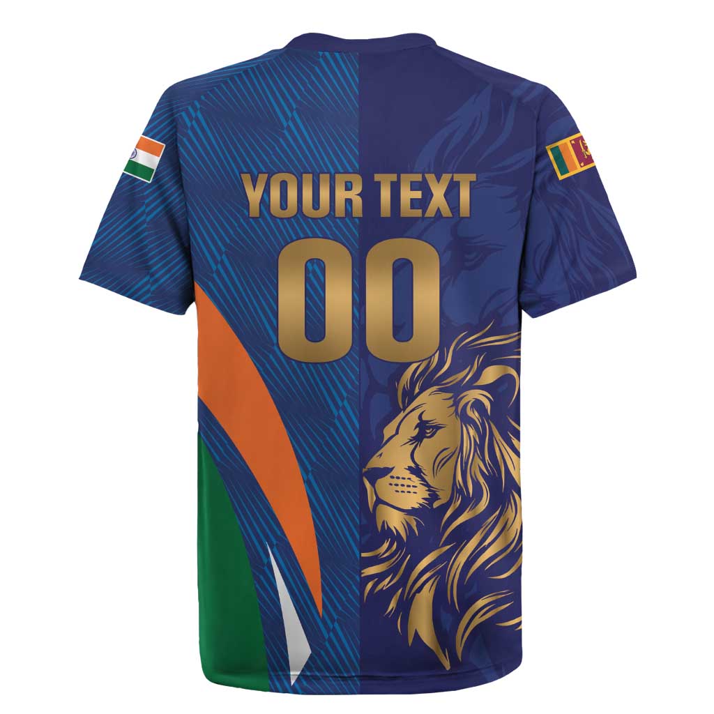 Custom Cricket India Vs Sri Lanka Rugby Jersey Simple Style - Wonder Print Shop