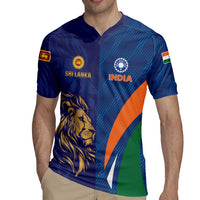 Custom Cricket India Vs Sri Lanka Rugby Jersey Simple Style - Wonder Print Shop
