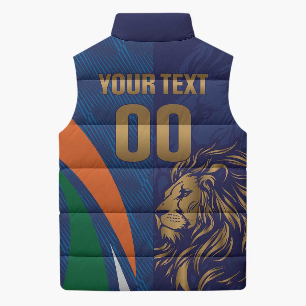 Custom Cricket India Vs Sri Lanka Sleeveless Puffer Jacket Simple Style - Wonder Print Shop
