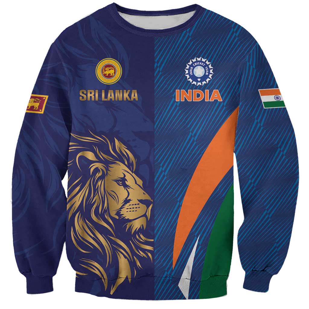Custom Cricket India Vs Sri Lanka Sweatshirt Simple Style - Wonder Print Shop