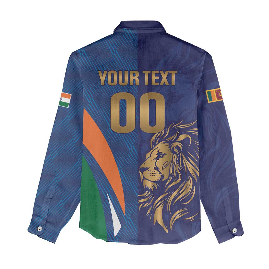 Custom Cricket India Vs Sri Lanka Women Casual Shirt Simple Style - Wonder Print Shop