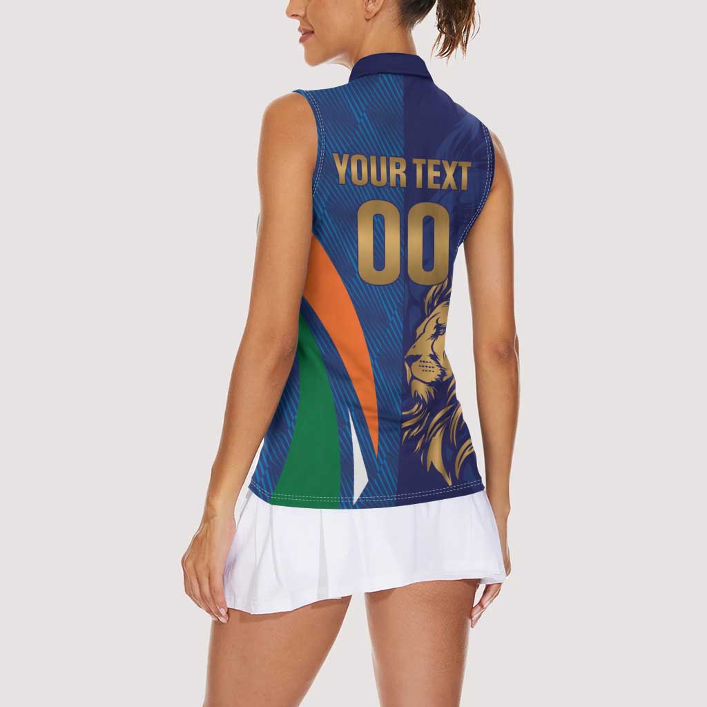 Custom Cricket India Vs Sri Lanka Women Sleeveless Polo Shirt Simple Style - Wonder Print Shop