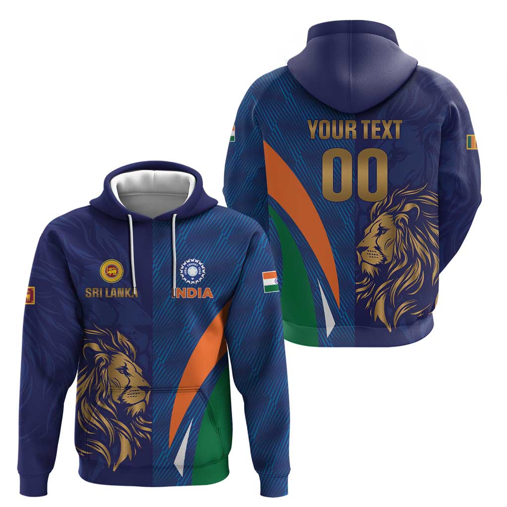 Custom Cricket India Vs Sri Lanka Zip Hoodie Simple Style - Wonder Print Shop