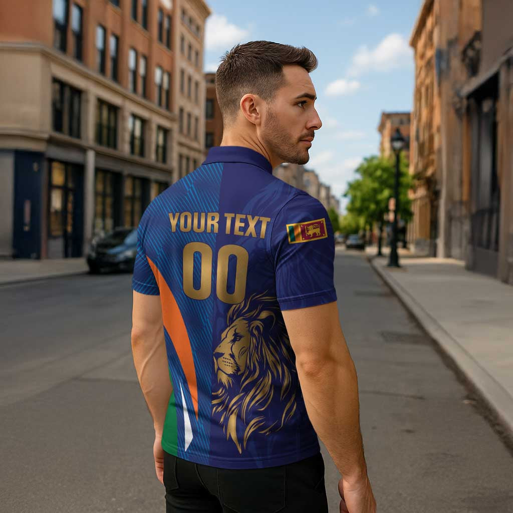 Custom Cricket India Vs Sri Lanka Zipper Polo Shirt Simple Style LT01