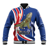 Personalized Anguilla Lizard Tropical Baseball Jacket - Wonder Print Shop