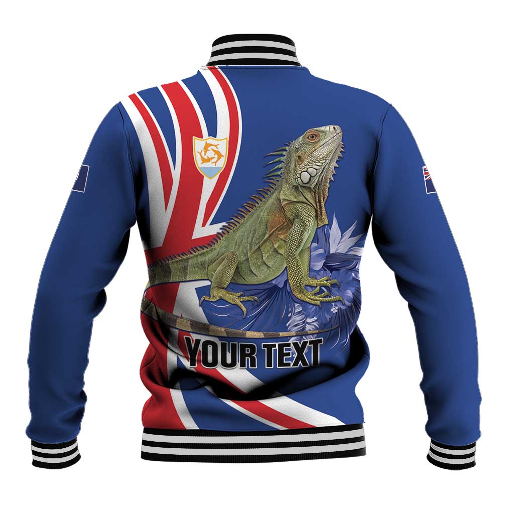 Personalized Anguilla Lizard Tropical Baseball Jacket - Wonder Print Shop