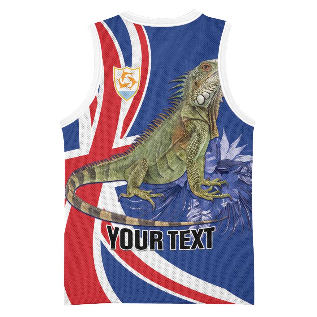 Personalized Anguilla Lizard Tropical Basketball Jersey - Wonder Print Shop
