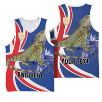 Personalized Anguilla Lizard Tropical Basketball Jersey - Wonder Print Shop