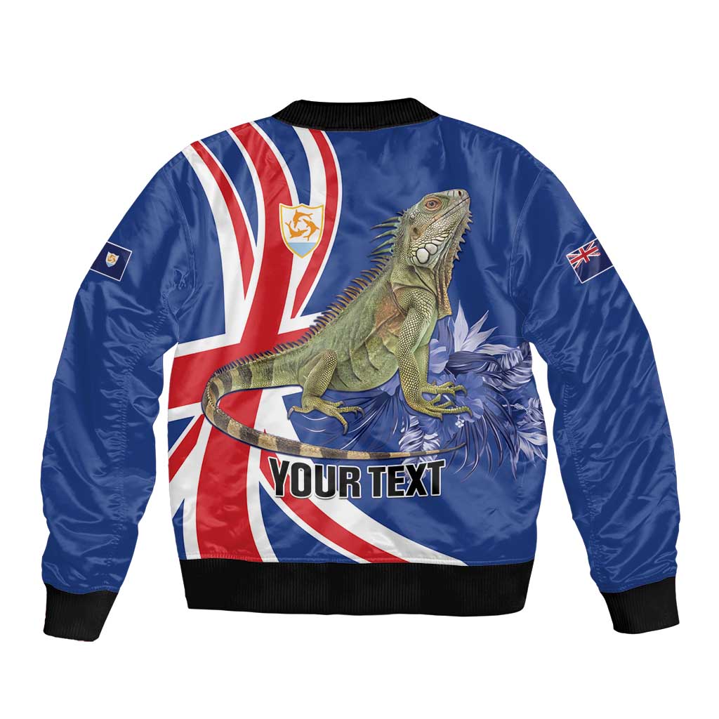 Personalized Anguilla Lizard Tropical Bomber Jacket - Wonder Print Shop
