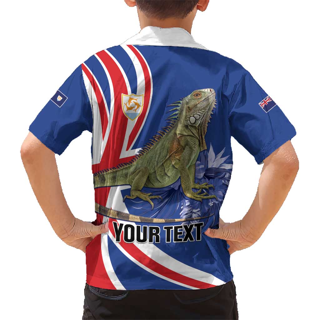 Personalized Anguilla Lizard Tropical Kid Hawaiian Shirt - Wonder Print Shop