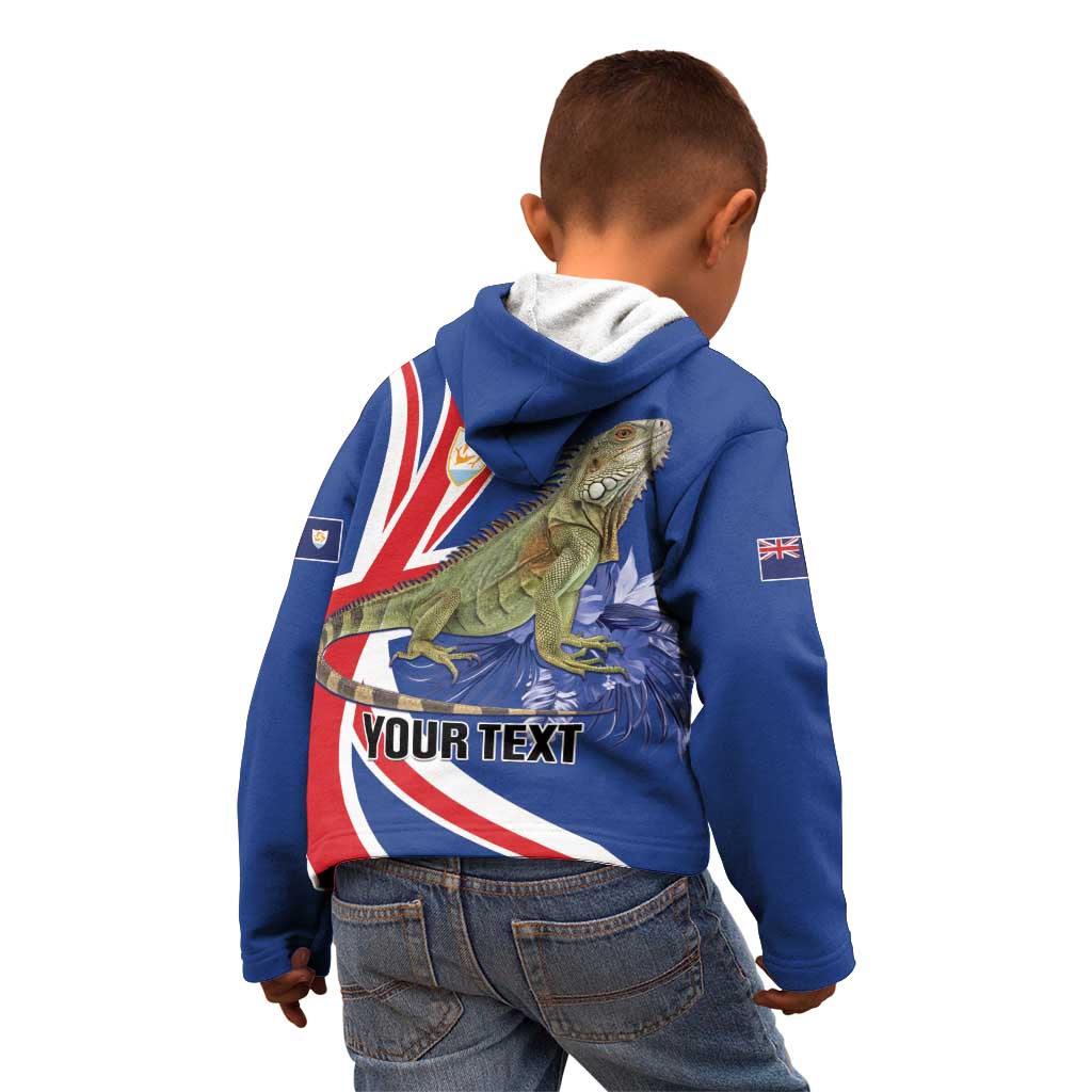 Personalized Anguilla Lizard Tropical Kid Hoodie - Wonder Print Shop