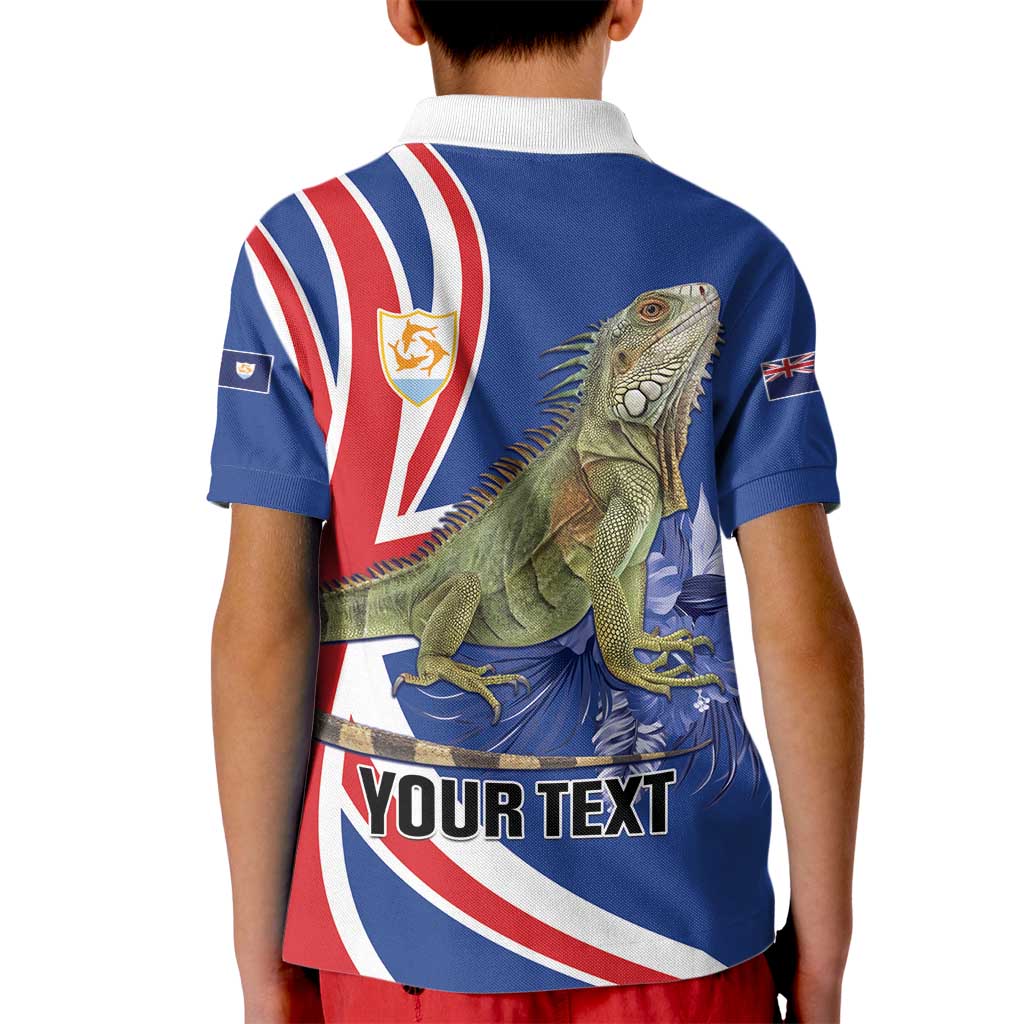 Personalized Anguilla Lizard Tropical Kid Polo Shirt - Wonder Print Shop