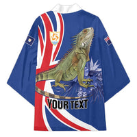 Personalized Anguilla Lizard Tropical Kimono - Wonder Print Shop