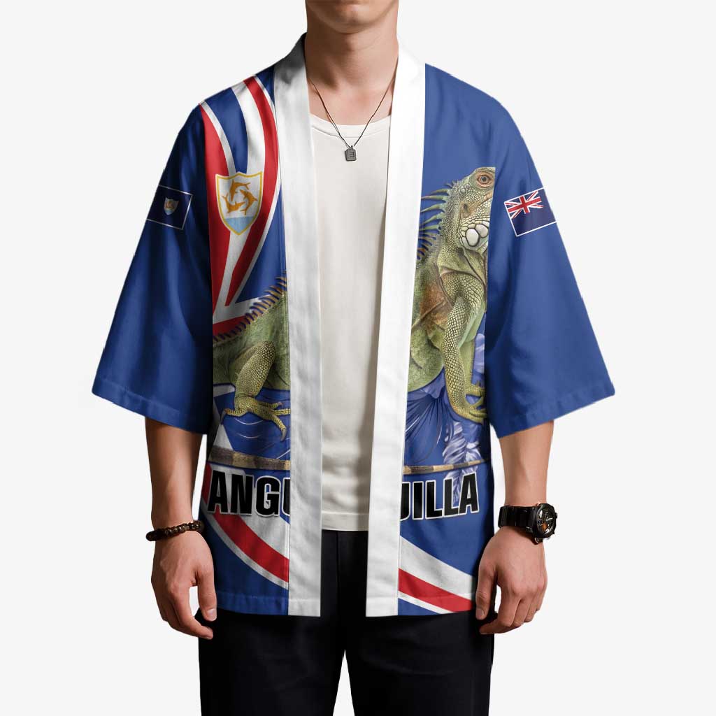 Personalized Anguilla Lizard Tropical Kimono - Wonder Print Shop