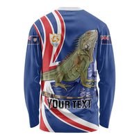 Personalized Anguilla Lizard Tropical Long Sleeve Shirt - Wonder Print Shop