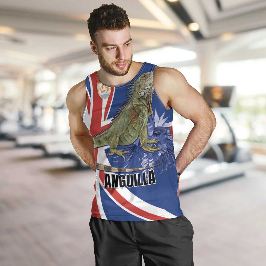 Personalized Anguilla Lizard Tropical Men Tank Top - Wonder Print Shop