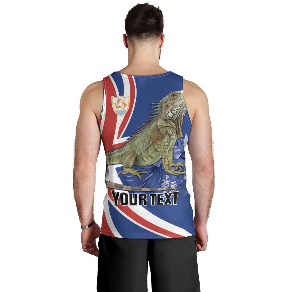 Personalized Anguilla Lizard Tropical Men Tank Top - Wonder Print Shop