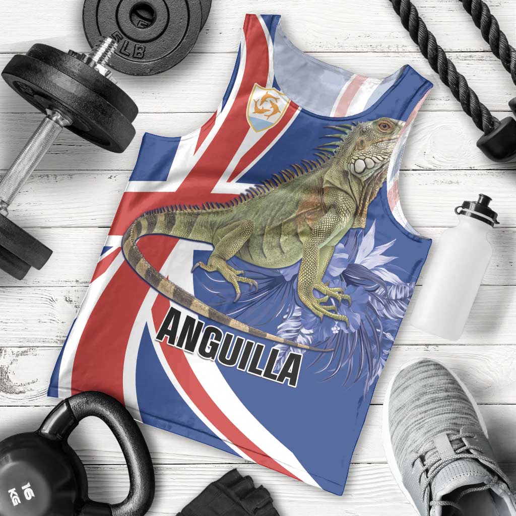 Personalized Anguilla Lizard Tropical Men Tank Top - Wonder Print Shop