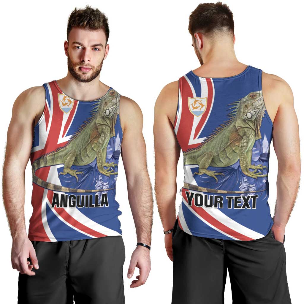 Personalized Anguilla Lizard Tropical Men Tank Top - Wonder Print Shop