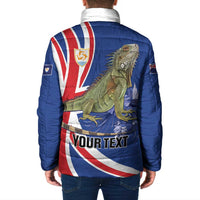 Personalized Anguilla Lizard Tropical Padded Jacket - Wonder Print Shop