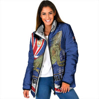 Personalized Anguilla Lizard Tropical Padded Jacket - Wonder Print Shop