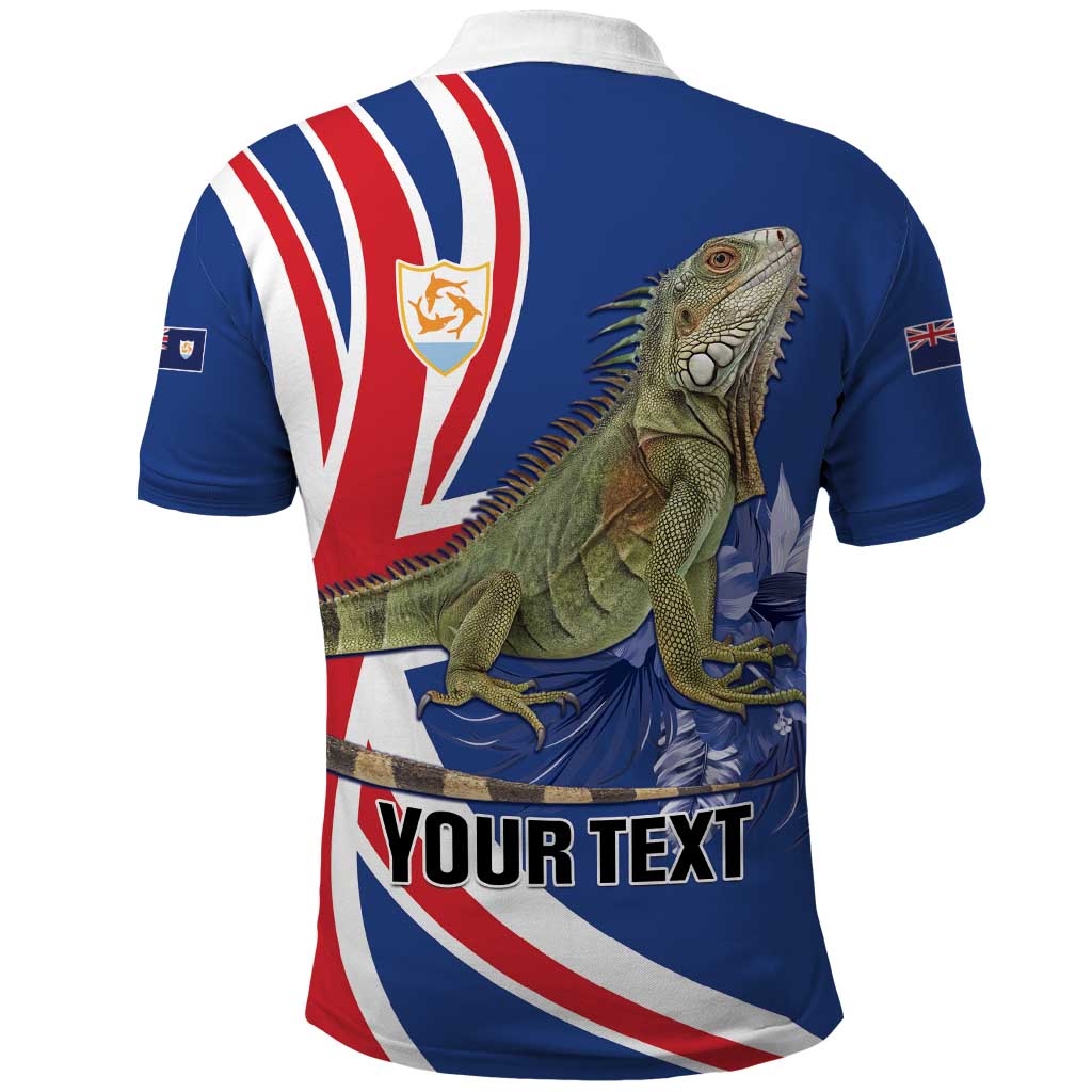 Personalized Anguilla Lizard Tropical Polo Shirt - Wonder Print Shop