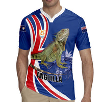 Personalized Anguilla Lizard Tropical Rugby Jersey - Wonder Print Shop