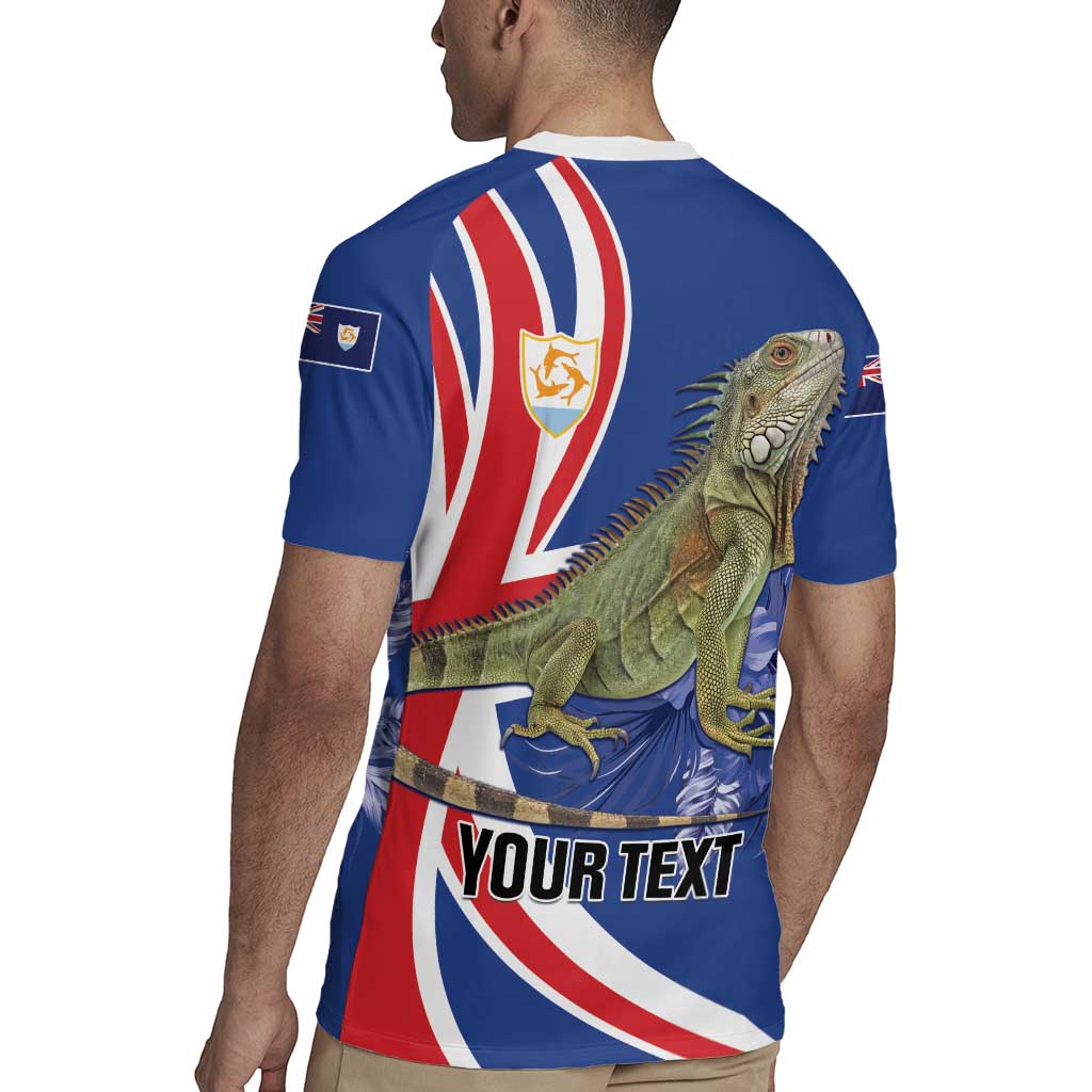 Personalized Anguilla Lizard Tropical Rugby Jersey - Wonder Print Shop