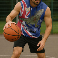 Personalized Anguilla Lizard Tropical Sleeveless Hoodie - Wonder Print Shop