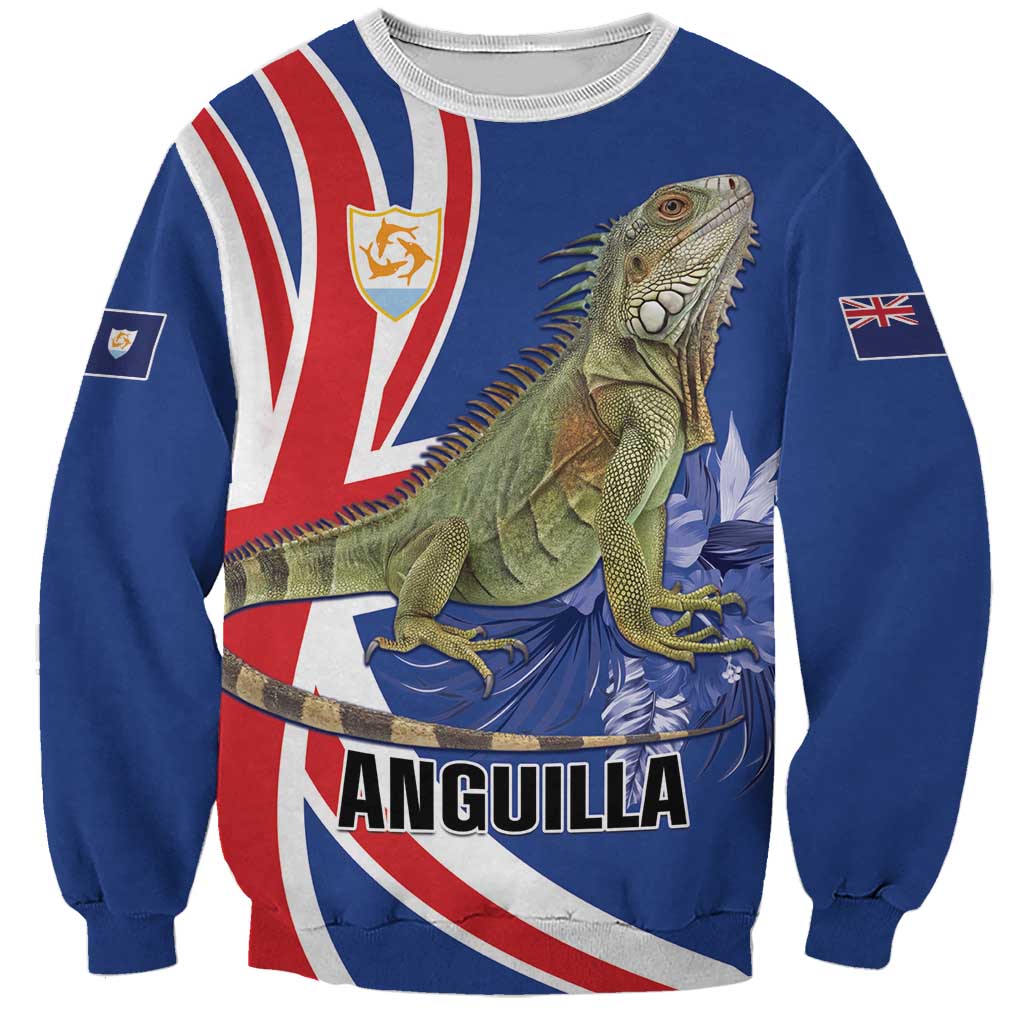 Personalized Anguilla Lizard Tropical Sweatshirt - Wonder Print Shop