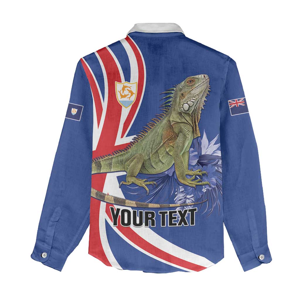 Personalized Anguilla Lizard Tropical Women Casual Shirt - Wonder Print Shop