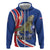 Personalized Anguilla Lizard Tropical Zip Hoodie - Wonder Print Shop
