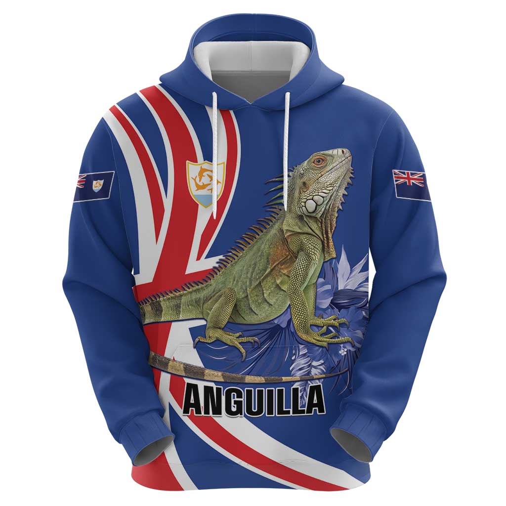 Personalized Anguilla Lizard Tropical Zip Hoodie - Wonder Print Shop