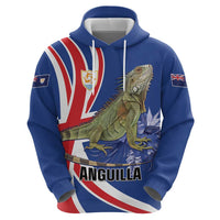 Personalized Anguilla Lizard Tropical Zip Hoodie - Wonder Print Shop