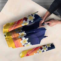 Hawaii Beach Landscape Time-Lapse Umbrella Tropical Plumeria Flowers - Wonder Print Shop