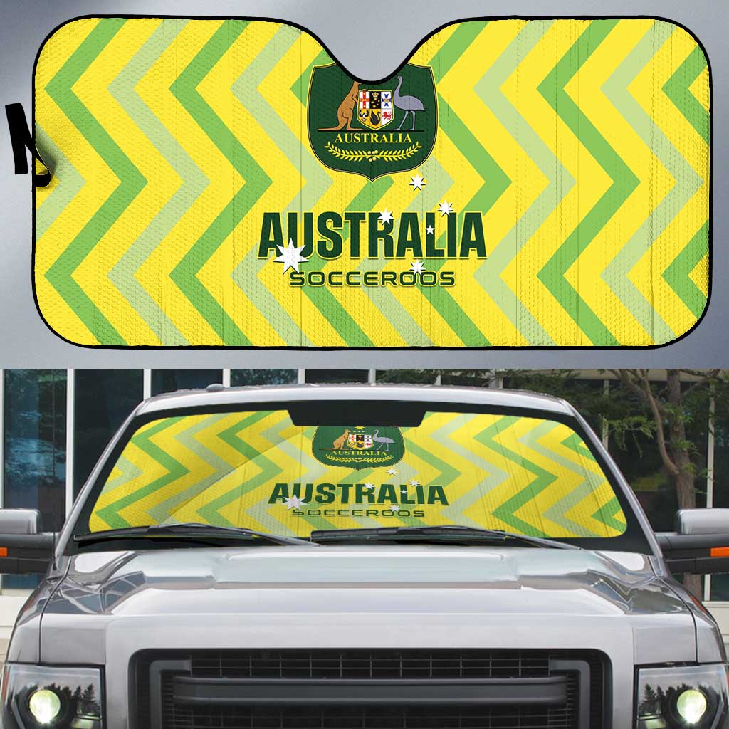 Australia Socceroos 2025 Auto Sun Shade Forever Golden - Wonder Print Shop