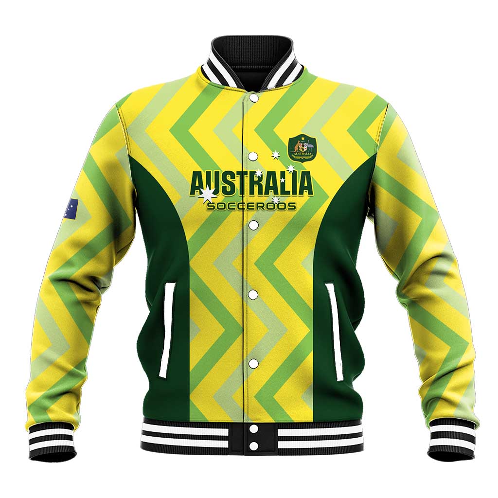 Australia Socceroos 2025 Baseball Jacket Forever Golden - Wonder Print Shop