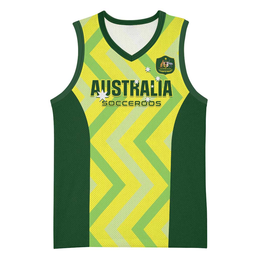 Australia Socceroos 2025 Basketball Jersey Forever Golden - Wonder Print Shop