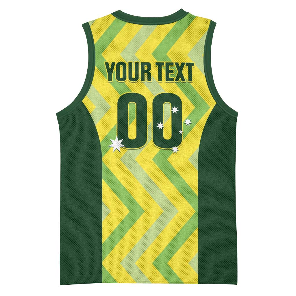 Australia Socceroos 2025 Basketball Jersey Forever Golden - Wonder Print Shop