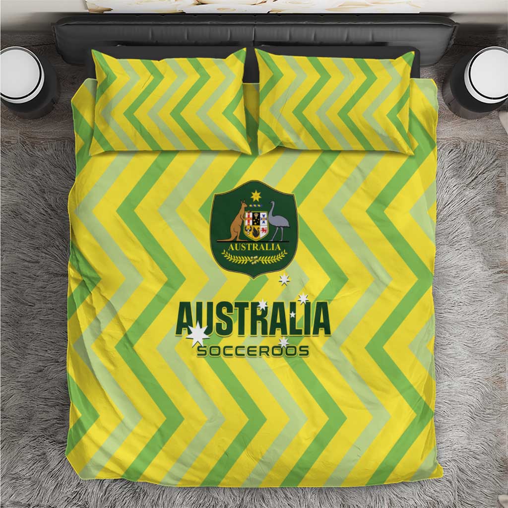 Australia Socceroos 2025 Bedding Set Forever Golden - Wonder Print Shop