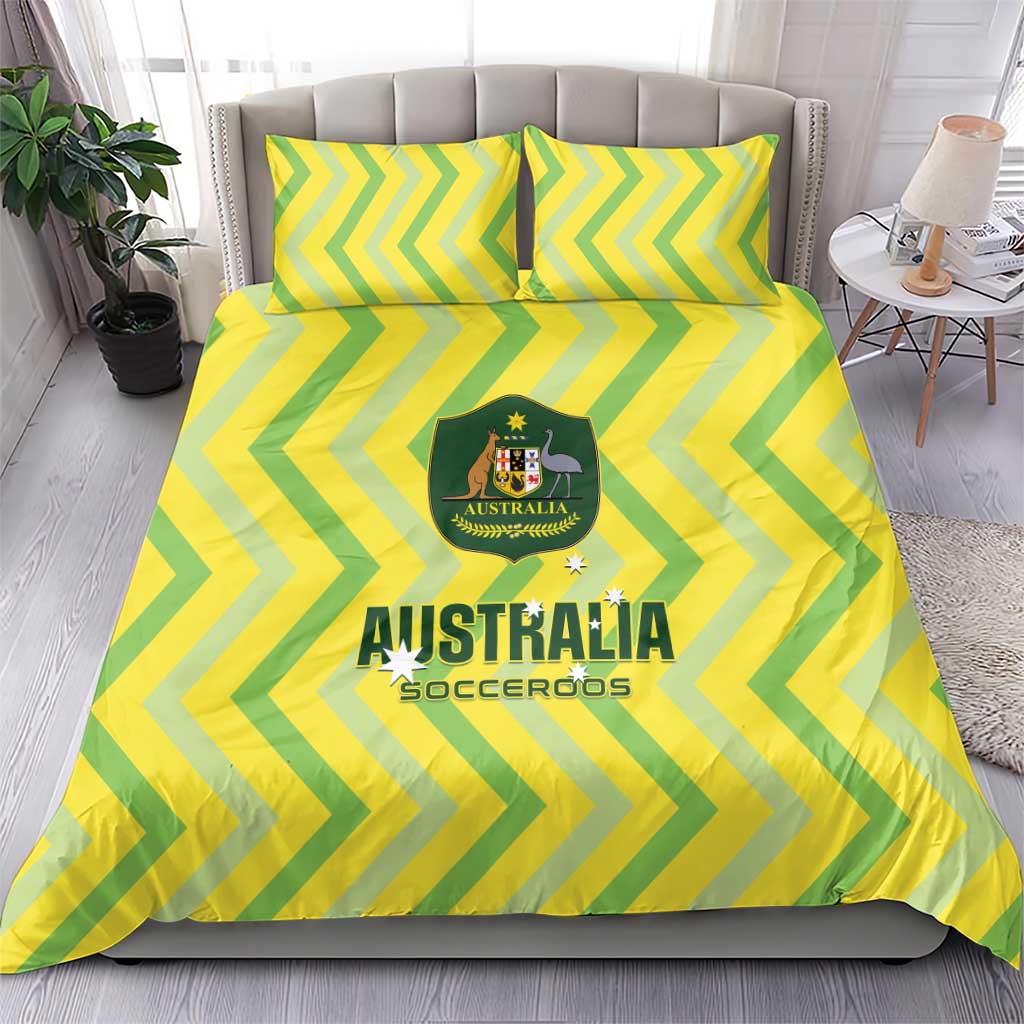 Australia Socceroos 2025 Bedding Set Forever Golden - Wonder Print Shop