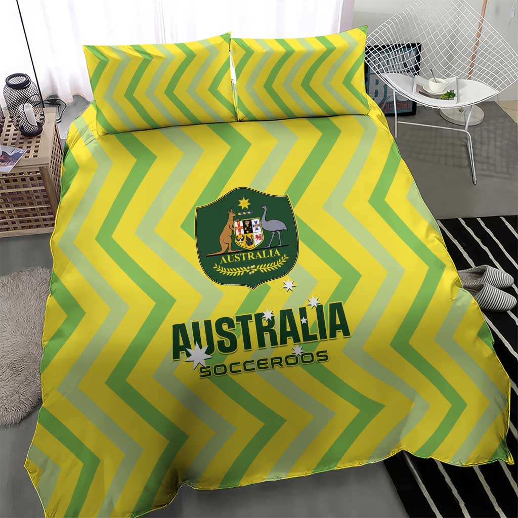Australia Socceroos 2025 Bedding Set Forever Golden - Wonder Print Shop